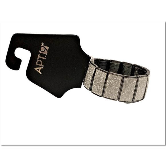 Apt. 9 Hematite Stretch Bracelet NWT - Picture 2 of 3